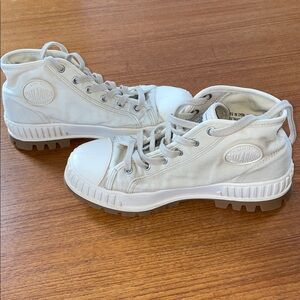 Palladium Pallashock Washed Canvas Mid Boots